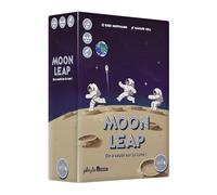 IELLO Moon Leap - Version française - Jeu de Société Familial de Course & Tactique - Astronautes, Dés, Cratères & Points - Petit Format | 2-4 Joueurs | 20 Min | Dès 8 Ans