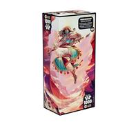 IELLO - Puzzle Phosphorescent - Desert Spirit - 1000 pièces - Esprit Animal Guerrier - Illustration phosphorescente - Soft Touch - Fabriqué en Europe