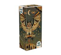 IELLO Puzzle Universe - City Owl - Puzzle 1000 pièces - Illustration Sébastien Féraut (Niark1) - Hibou Urbain - Soft Touch