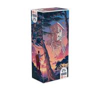 IELLO - Puzzle Universe - Lévitation - 1000 pièces - Architecture surréaliste méditation - Illustration Olivier Bonhomme - Soft Touch - Fabriqué en Europe
