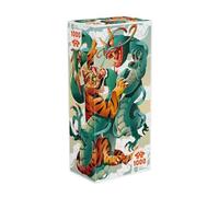 IELLO Puzzle Universe - The Tiger and The Dragon - Puzzle 1000 pièces - Illustration David Sossela - Soft Touch - Fabriqué en Europe