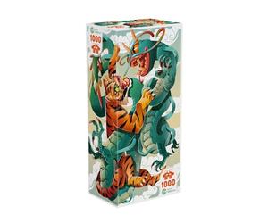 IELLO Puzzle Universe - The Tiger and The Dragon - Puzzle 1000 pièces - Illustration David Sossela - Soft Touch - Fabriqué en Europe
