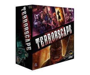 IELLO Terrorscape - Version Française - Jeu de Société d’Horreur Asymétrique et Coopératif, Survivants Contre Tueur | 2 à 4 Joueurs | 45 Min | Dès 14 Ans