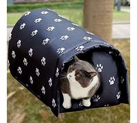IELSH Maison de Chat Exterieur Waterproof Niche D'extérieur pour Chien, Abri Extérieur pour Chat Épaississant, Tente Exterieur pour Chat - Résistant Aux Intempéries, Bonne Protection au Froid