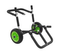 ieLsngai Chariot de surf pliable pour planche SUP jusqu'à 80 kg, pour planche de stand up paddle, pneus de 25,4 cm, kayaks, petits canoës, planches de surf, double
