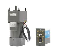ieLsngai Moteur à engrenage électrique 220 V CA 120 W, moteur à engrenage sans fin avec régulateur de vitesse 90-1350 tr/min (50 Hz), moteur à engrenage monophasé, couple élevé, réglable, avec