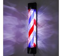ieLsngai Rouge Blanc Bleu Poteau Barbier 90cm, Led Barbers Pole Light 20W 15000 K, LED Barbershop Salon Sign Bande Lumineuse, Angle d'éclairage 105°