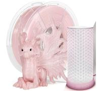 IEMAI Filament PLA pour imprimante 3D, 1,75 mm, filament PLA rose fleur de cerisier pailleté de 1,75 mm, bobine de 1 kg