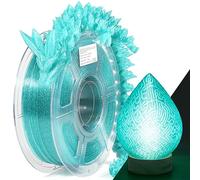 IEMAI PETG Filament 1.75mm 1Kg, Transparent Glitterato Bleu Clair PETG Filament Pour Imprimante 3D, Précision Dimensionnelle +/- 0.02mm