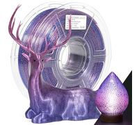 IEMAI PETG Filament 1.75mm 1Kg, Transparent Glitterato Couleur Dégradée Bleu Violet PETG Filament Pour Imprimante 3D, Précision Dimensionnelle +/- 0.02mm