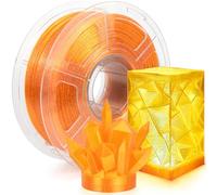 IEMAI PETG Filament 1.75mm 1Kg, Transparent Glitterato Orange PETG Filament Pour Imprimante 3D, Précision Dimensionnelle +/- 0.02mm