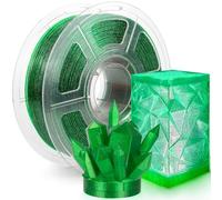 IEMAI PETG Filament 1.75mm 1Kg, Transparent Glitterato Vert PETG Filament Pour Imprimante 3D, Précision Dimensionnelle +/- 0.02mm