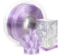 IEMAI PETG Filament 1.75mm 1Kg, Transparent Glitterato Violet Clair PETG Filament Pour Imprimante 3D, Précision Dimensionnelle +/- 0.02mm