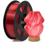 IEMAI PETG Filament 1.75mm 1Kg, Transparent Rouge PETG Filament Pour Imprimante 3D, Précision Dimensionnelle +/- 0.02mm