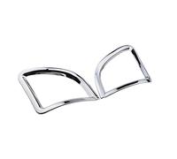 IENQBVL ABS Chrome Voiture Arrière Antibrouillard Lampe Cadre Décoration Autocollant Couverture Garniture Pour Peugeot 2008 2014 2015 2016 2017 2018 2019