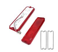 IENQBVL Feux Arrières Auto pour Chevy pour GMC 1967-1972 Camions Feux Arrière Feux De Freinage 2pcs Voiture Feux Arrière LED Assemblages Ensemble De Feu Arrière(Red Lens)