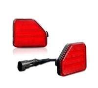 IENQBVL Feux Arrières Auto Réflecteur De Pare-Chocs De Voiture pour Jeep pour Wrangler JL 2018 - 2024 Feu Rouge Arrière Antibrouillard Feu Freinage Marqueur D'arrêt Feux Remorque(Rouge)