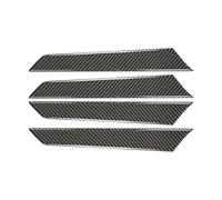 IENQBVL Garniture Panneau pour Mazda CX-5 CX5 CX 5 2017 2018 Fibre Carbone Style Voiture Intérieur Fenêtre Panneau Porte Couverture Garniture De Protection 4 Pièces Moulages Intérieurs