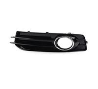 IENQBVL Grille de Pare-Chocs Avant pour A-UDI A3 8P S-Line 2009-2012 1 Pièces Brillant Noir ABS Plastique Voiture Avant Pare-Chocs Antibrouillard Calandre Couverture avec Anneau Chromé (Gauche)