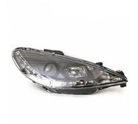 IENQBVL Phare Avant À Lentille Cristal Noir/blanc Pour Peugeot 206 T11 2006-2013(Black right a)