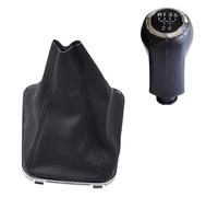 IENQBVL Pommeau Levier Vitesse Pommeau De Levier Vitesses 5/6 Rapports Avec Soufflet En Cuir Pour Opel Pour Zafira B 2005-2014(5 Speed-Set)