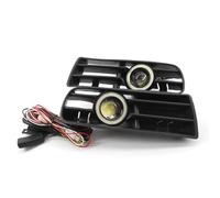 IENQBVL Pour VW Pour Golf MK4 1998-2004 Voiture Blanc Feux De Brouillard Pare-chocs Avant Grilles Remplacement Angel Eyes Lampe LED En Cours D'exécution