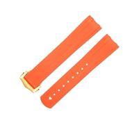 IENYU Bracelet de montre de rechange en caoutchouc fluorescent FKM pour Omega Strap 20 mm pour Seamaster 300 Plongée Boucle pliable en acier inoxydable, 20 mm