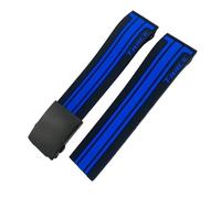 IENYU Bracelet de montre en caoutchouc naturel pour Tissot T048.417/T048.427 T-Race T048 Bracelet de montre de sport souple en silicone avec boucle déployante, 20 mm, Agate