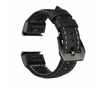IENYU Bracelet de montre en cuir 20 22 26 mm pour montre Garmin Fenix 7X 7 7S 6X 6 6S Pro 5X 5 5SPlus 3HR 935 D2 à libération rapide facile, 26mm For Fenix 5X 5XPlus, Agate