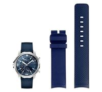 IENYU Bracelet de montre Fluororubber pour IWC Aquatimer Family Darwin's Adventure IW376803 IW379503 Bracelet de montre à dégagement rapide 22 mm pour homme, 22mm, Agate