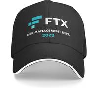 IEOGHWXY Casquette de Baseball Snapback Chapeau Soleil Les Chapeaux sont Chauds et élégants FTX Risk Management Department Rugby Bobble Hat Femmes Luxe Hommes Cadeau d'anniversaire pour Hommes Femmes