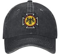 IEOGHWXY Casquette de Baseball Snapback Chapeau Soleil pour la Chaleur personnalisée Hommes et Femmes en Coton réglable avec Motif Croix d'aigle l'empire Allemand Armoiries allemandes Unisexe