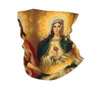 IEOIAEKI Bandana cache-cou Sacred Heart Of Mary And Jesus Together pour randonnée, course à pied, femme et homme