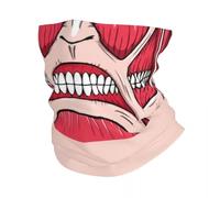 IEOIAEKI Cagoule Colossal Titan's Smile Bandana imprimé Attack On Titan Cagoule Masque Équitation Unisexe Adulte Respirant