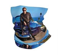 IEOIAEKI Copie De Masque Johnny Hallyday Hiver Bandeau Cache-Cou Homme Femme Ski Running Tube Écharpe Visage Bandana Gaiter