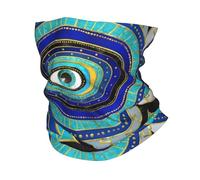 IEOIAEKI Nazar Cache-cou coupe-vent pour homme et femme Motif mauvais œil