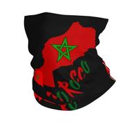 IEOIAEKI The Sahara Is - Bandana marocain - Cache-cou imprimé drapeau du Maroc - Masque facial - Sports de plein air - Pour homme et femme - Pour toutes les saisons