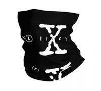 IEOIAEKI The X Files Scully Mulder Ufo Aliens TV Bandana Cache-cou Imprimé Cagoule Masque Foulard Multi-usage Masque de Pêche Adulte