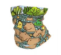 IEOIAEKI Un étang plein de capybara cache-cou coupe-vent pour homme et femme - Bandana d'hiver pour le cyclisme