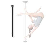 IEOWY Barre de Pole Dance Portable Professionnelle améliorée pour la Maison, pour Hommes et Femmes - Barre tournante/Statique avec Extensions optionnelles (12,5/25/50/100 cm)
