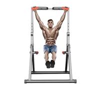 IEOWY Barre de Traction autoportante, Pliable, Station de dips, Barre de dips réglable, équipement de Musculation pour Salle de Sport à Domicile, supporte jusqu'à 500 kg (Noir)
