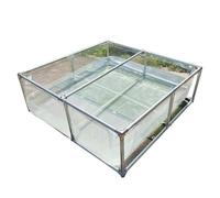 IEOWY Bassin à Poissons Transparent et résistant en PVC avec vanne de vidange et Panneau d'observation, 2 x 2 m, pour carpes koï, Poissons Rouges et Autres Animaux Aquatiques. Idéal pour Le Jardin.
