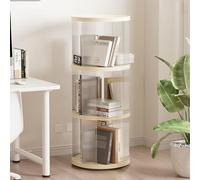 IEOWY Bibliothèque rotative avec roulettes de Frein, Tour rotative Ronde, Petite étagère de Rangement pour Salon, Bureau, Chambre à Coucher (40,5 x 102,5 cm/15,9 x 40,3 Pouces)