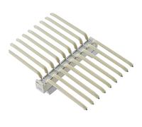 IEOWY Cintre à Pantalons Coulissant pour penderie, étagère à Pantalons Double rangée à 18 Bras, Gain de Place, 46 x 63 cm, Beige, Petit Cadeau