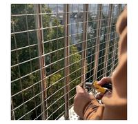 IEOWY Grillage en Acier Inoxydable 30 mm/1,5 mm, Filet de Jardin Anti-Oiseaux pour Ferme, Balcon, Garde-Corps d'escalier, résistant, Protection extérieure 0,7 x 18 m.