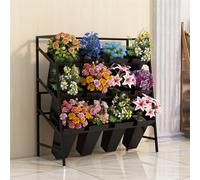 IEOWY Présentoir à Fleurs avec seaux, présentoir à Bouquets de Fleurs, présentoirs à Fleurs pour Plantes d'extérieur, présentoirs à Plantes pour Fleuriste, Jardin, terrasse
