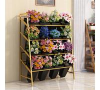 IEOWY Présentoir à Fleurs avec seaux, présentoir à Bouquets de Fleurs, présentoirs à Fleurs pour Plantes d'extérieur, présentoirs à Plantes pour Fleuriste, Jardin, terrasse