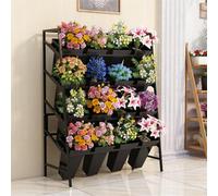 IEOWY Présentoir à Fleurs avec seaux, présentoir à Bouquets de Fleurs, présentoirs à Fleurs pour Plantes d'extérieur, présentoirs à Plantes pour Fleuriste, Jardin, terrasse