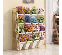 IEOWY Présentoir à Fleurs avec seaux, présentoir à Bouquets de Fleurs, présentoirs à Fleurs pour Plantes d'extérieur, présentoirs à Plantes pour Fleuriste, Jardin, terrasse