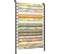 IEOWY Support Mural pour Rouleaux de Tissu, Porte-Rouleaux de Vinyle pour 8 à 15 Rouleaux, Solution Gain de Place pour Le Stockage de Textiles commerciaux